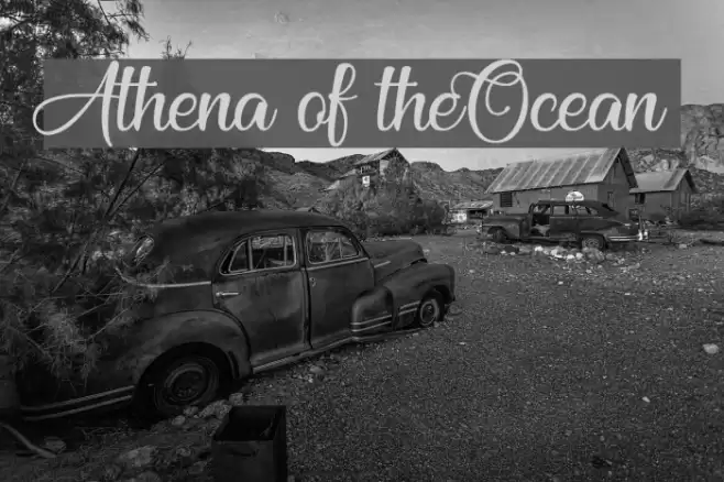 Athena of theOcean フォント examples