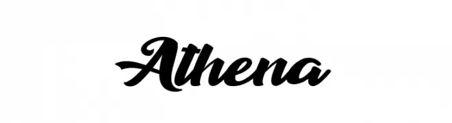 Athena  フリーフォントのダウンロード