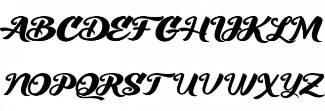 Athena Font UPPERCASE