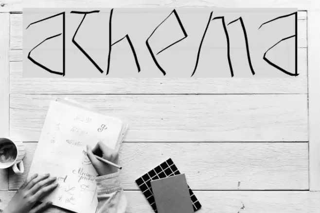 Athena Font examples