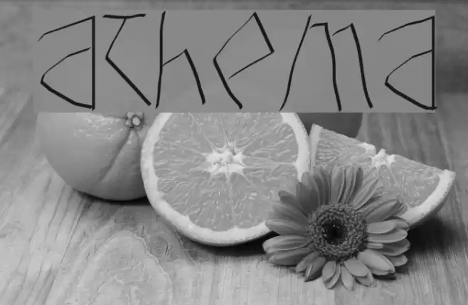 Athena Font examples