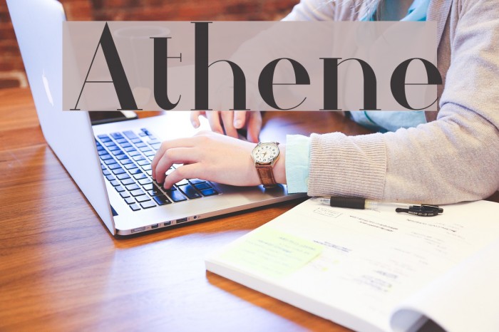 Athene フォント examples