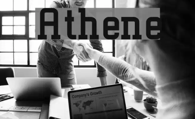 Athene Schriftart examples