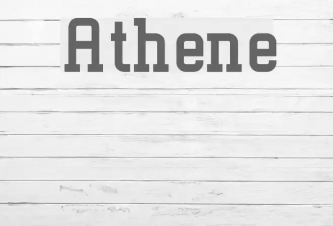 Athene Schriftart examples