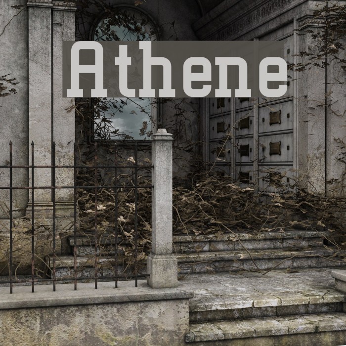 Athene Schriftart examples
