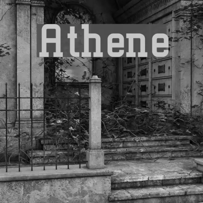 Athene Schriftart examples