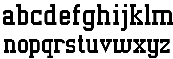 Athene Schriftart Kleinbuchstaben