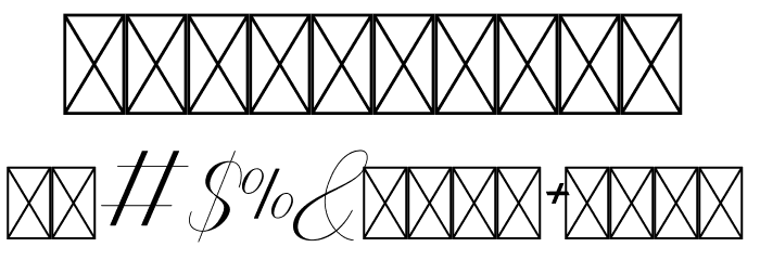 Athenia Font OTHER CHARS