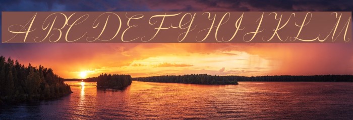 Athenia Font examples
