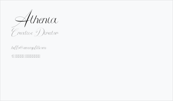 Athenia Business Card
