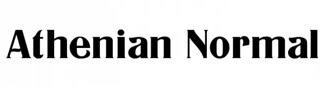 Athenian Normal  フリーフォントのダウンロード