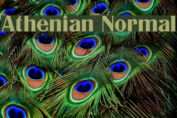 Athenian Normal Font examples
