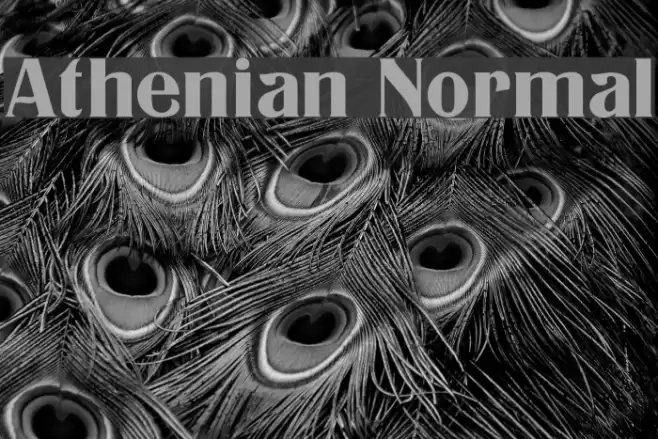 Athenian Normal Font examples
