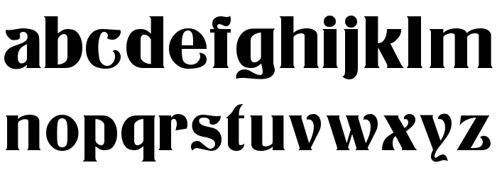 Athenian Normal Font LOWERCASE