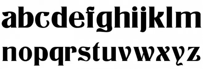 Athenian Normal Font Litere mici