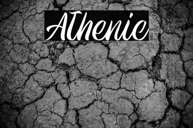 Athenic Font examples
