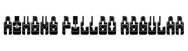 Athens Filled Regular  font caratteri gratis