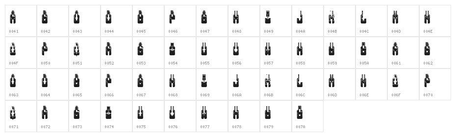 Athens Filled Regular Character Map