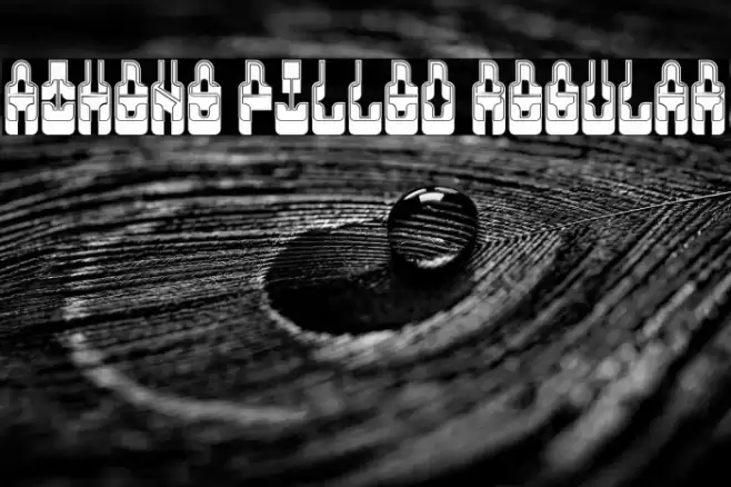 Athens Filled Regular Font examples