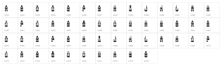 Athens Regular Character Map