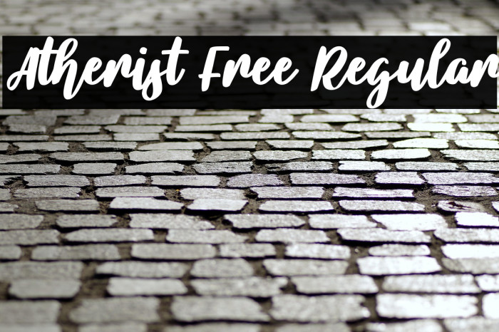 Atherist Free Regular Example 1