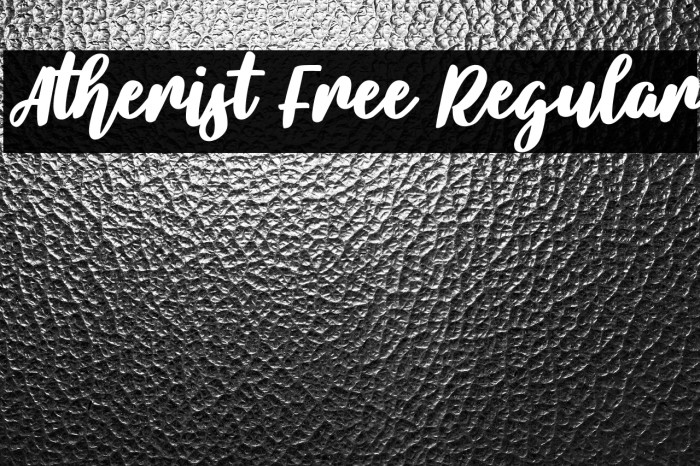 Atherist Free Regular Example 2