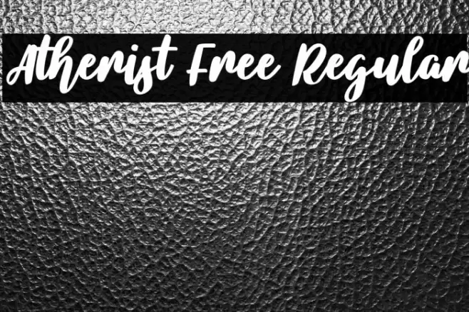 Atherist Free Regular Font examples