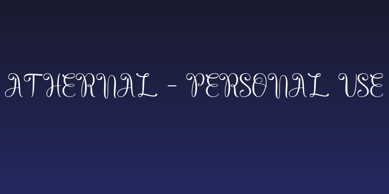 Athernal - Personal Use Social Header