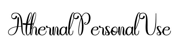 AthernalPersonalUse  フリーフォントのダウンロード
