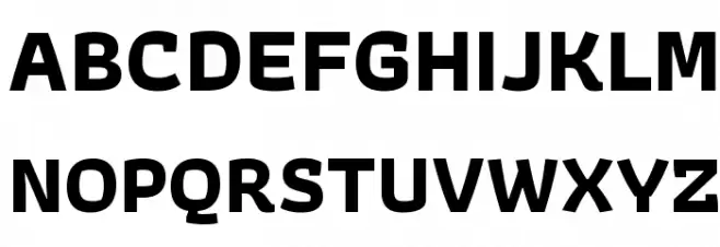 Athiti Bold Schriftart Groß