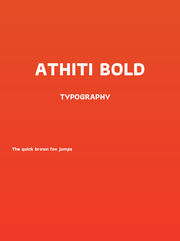 Athiti Bold Poster