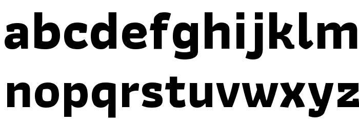 Athiti Bold Font LOWERCASE