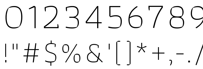 Athiti ExtraLight Font OTHER CHARS