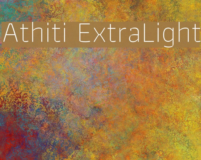 Athiti ExtraLight Font examples