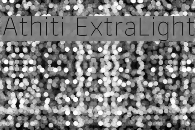 Athiti ExtraLight Font examples