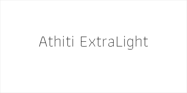 Athiti ExtraLight Logo