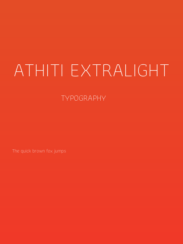 Athiti ExtraLight Poster