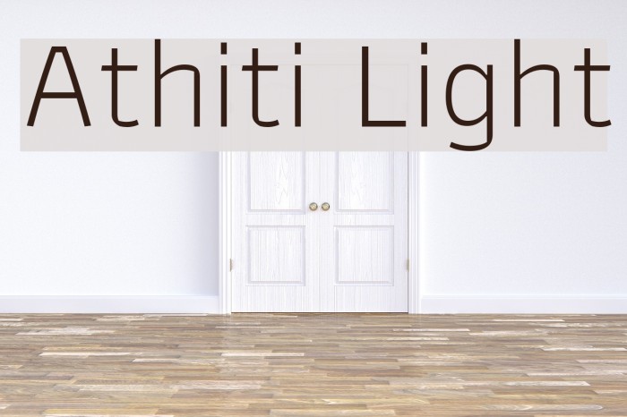 Athiti Light Font examples