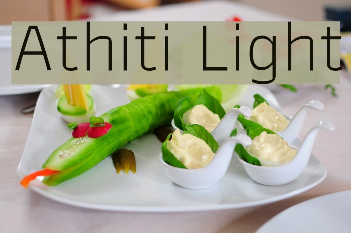Athiti Light Font examples