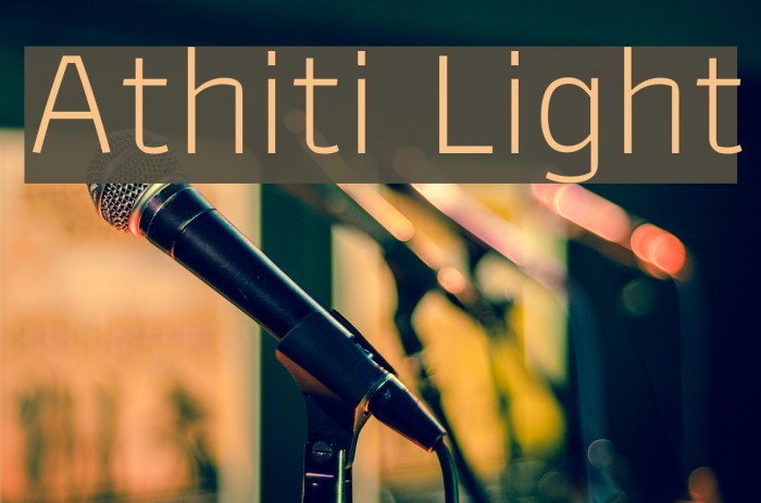 Athiti Light Font examples
