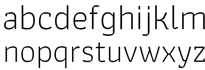 Athiti Light Font LOWERCASE