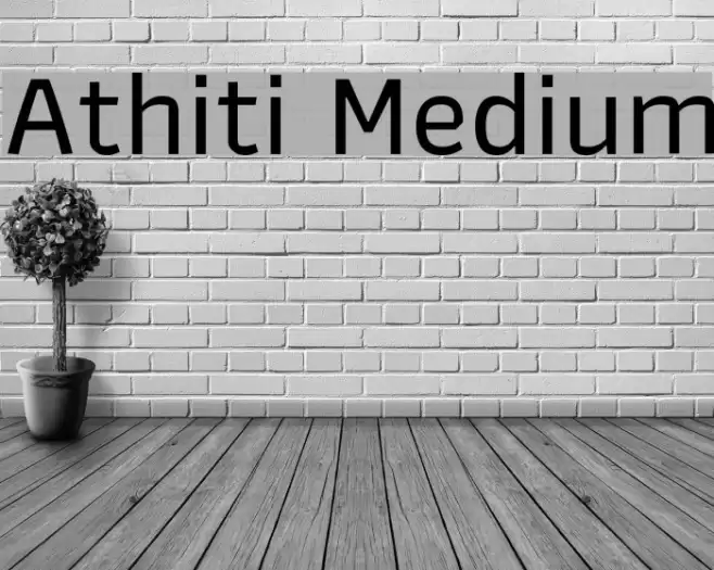 Athiti Medium Font examples