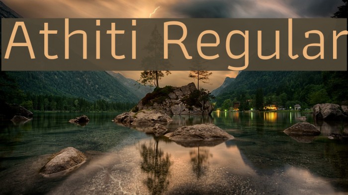 Athiti Regular Font examples