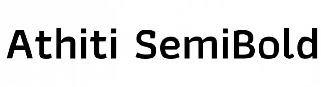 Athiti SemiBold  フリーフォントのダウンロード