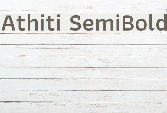 Athiti SemiBold Font examples
