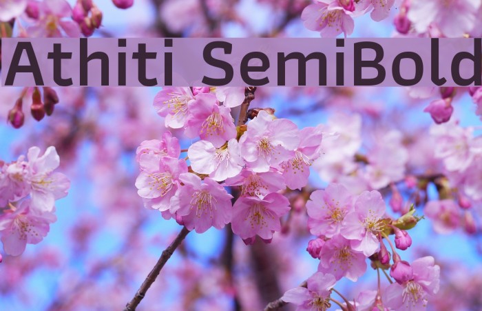 Athiti SemiBold Font examples