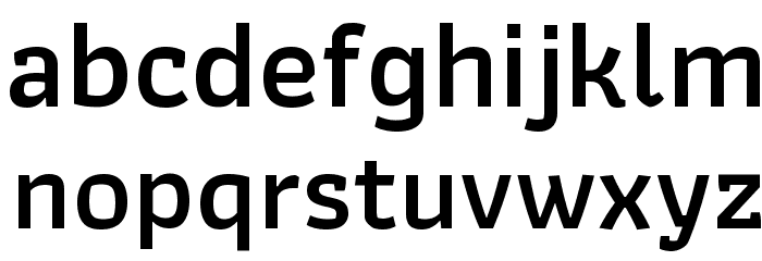 Athiti SemiBold Font LOWERCASE
