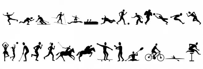 Athletes Font UPPERCASE
