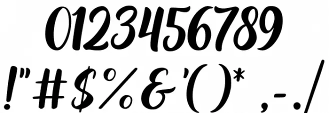 Athletic Outfit Font OTHER CHARS