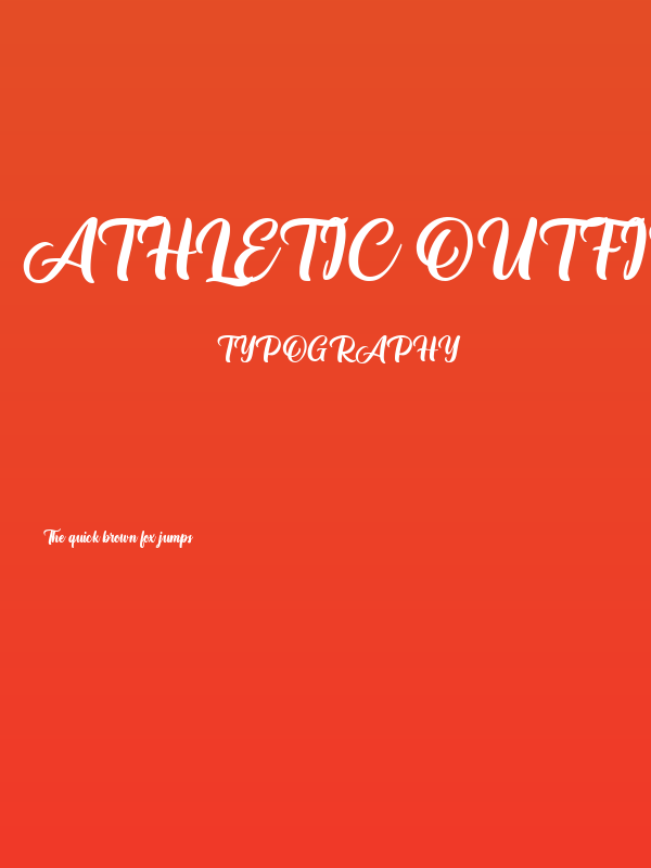 Athletic Outfit Poster
